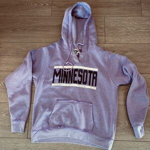 Minnesota Hoodie Sweatshirt Womens Size Small  Hooded Purple